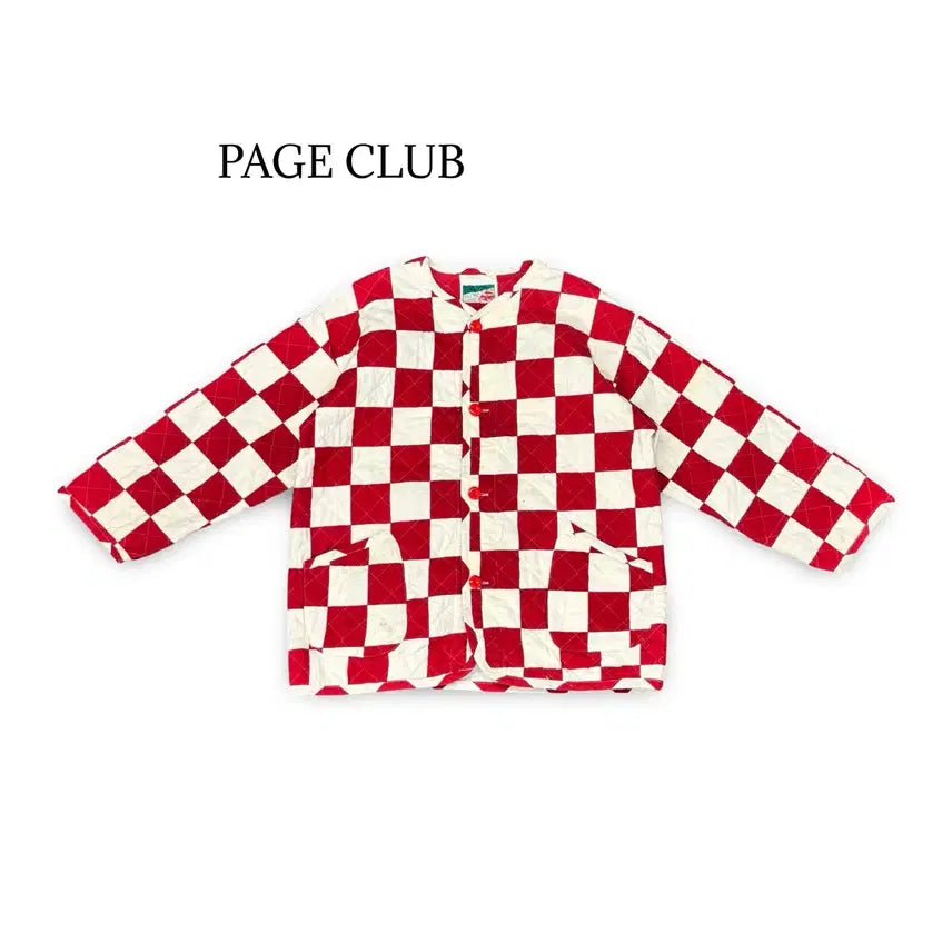 [BUNJANG] Page Club Check Quilting Jacket / (100)페이지클럽 체크 퀼팅 자켓