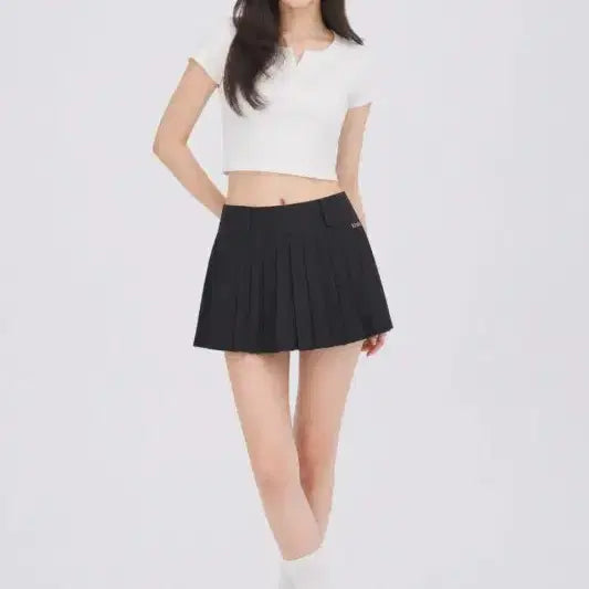 [BUNJANG] Kirsh Black Lyocell Mini Skirt / 여26/키르시 블랙 라이오셀 미니스커트
