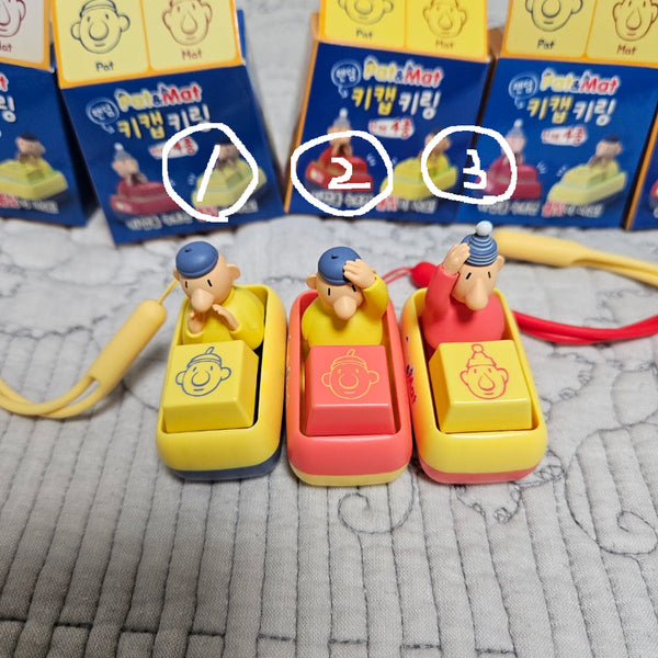 [BUNJANG] Pat & Mat Pat & Mat Figure Keychain / [패트와매트] 패트와 매트 키캡 키링