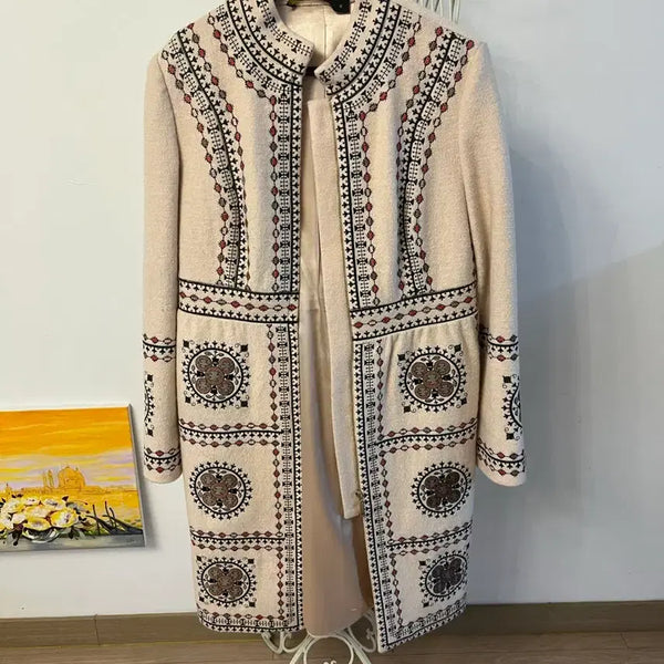 [BUNJANG] Embroidered Coat / 자수 코트 55
