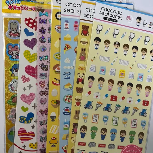 [BUNJANG] Mind Wave Chocotto Seal Sticker Set / 초코토 초코또씰 마인드웨이브 카미오재팬 스티커 세트