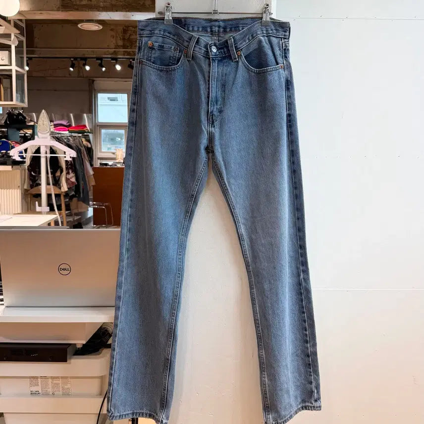 [BUNJANG] Levi's 505 Light Wash Regular Straight Denim Pants / 리바이스 505 연청 레귤러 스트레이트 데님 팬츠