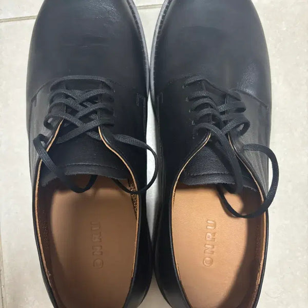 [BUNJANG] ONRU Derby Shoes Black / 온루