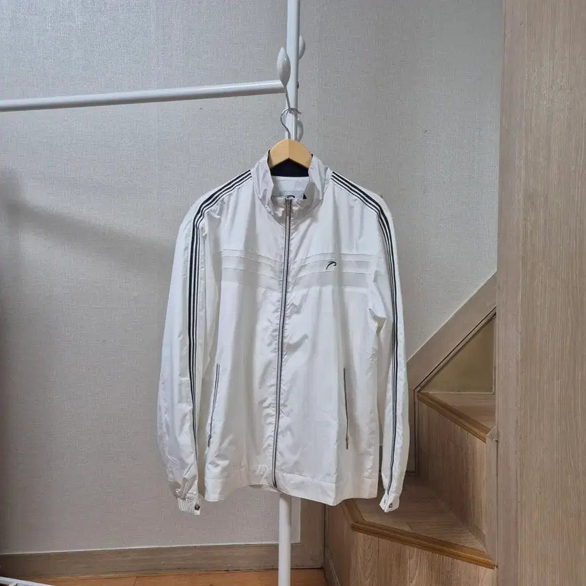 [BUNJANG] PRO-WORLD CUP Men's Windbreaker Jacket White / 프로월드컵 남성 바람막이자켓 화이트