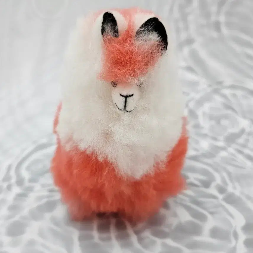 [BUNJANG] Alpaca Stuffed Animal - Pink & White / 알파카 인형 핑크 화이트 색