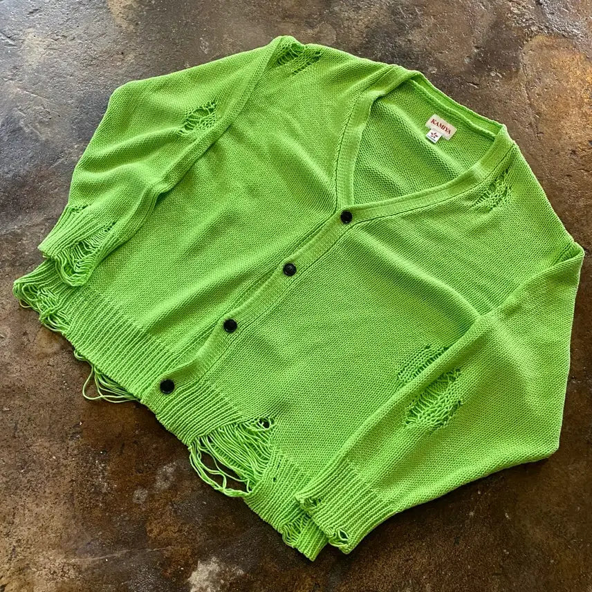 [BUNJANG] Kamiya Damage Cardigan / (M) 카미야 데미지 가디건