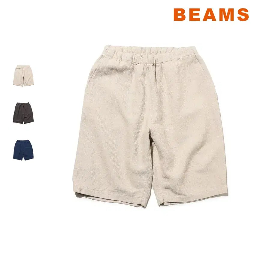 [BUNJANG] Beams Plus Easy Cotton Linen Shorts / 빔즈 플러스 이지 코튼리넨 반바지