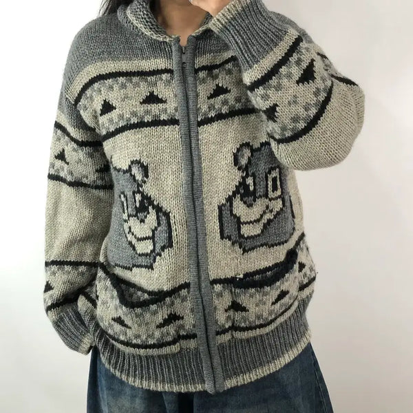 [BUNJANG] LMC Cowichan Knit Zip-Up Jacket / LMC 코위찬 니트 집업 1