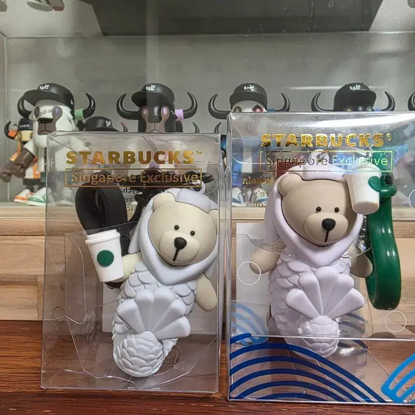 [BUNJANG] Starbucks Merlion Bearista Keyring Bundle Set / 스타벅스 머라이언 베어리스타키링