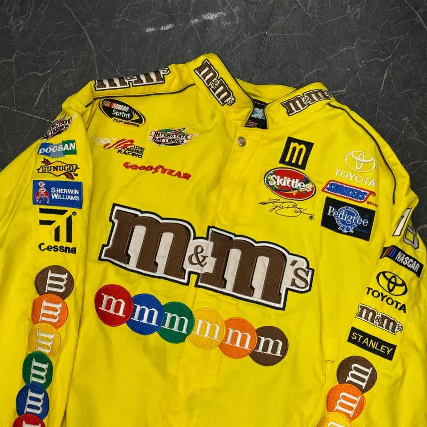 [BUNJANG] M&M Yellow Racing Jacket / L M&M 옐로우 레이싱 자켓
