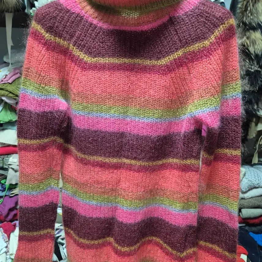 [BUNJANG] Comme des Garçons Striped Turtleneck Sweater / 꼼데가르송 스웨터