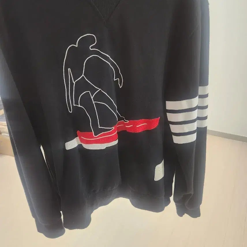 [BUNJANG] Thom Browne Black Sweatshirt / 톰브라운 검정 맨투맨