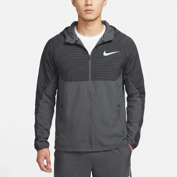 [BUNJANG] Nike Essential Running Hoodie Jacket - Charcoal Grey / 나이키 에센셜 런닝 후디 자켓 그레이 L