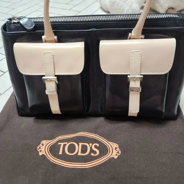 [BUNJANG] Tod's Chubby Bag Black Leather Shoulder Bag / 토즈 츄비백 블랙