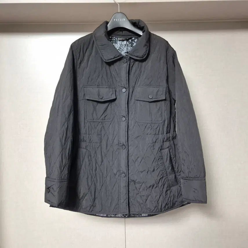 [BUNJANG] Brielle Women's Quilted Lightweight Snap Padded Jacket / 66)브리엘 여성 퀄팅 경량 똑딱이 패딩 자켓