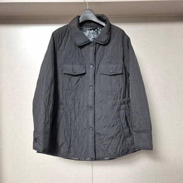 [BUNJANG] Brielle Women's Quilted Lightweight Snap Padded Jacket / 66)브리엘 여성 퀄팅 경량 똑딱이 패딩 자켓