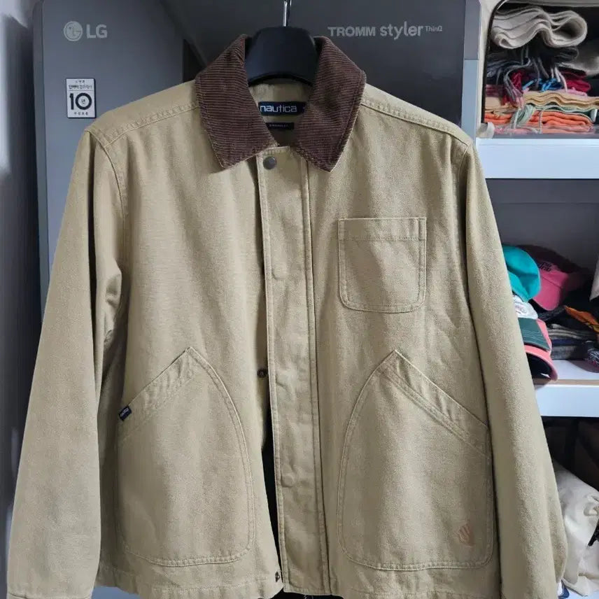 [BUNJANG] Nautica Work Jacket Sand Beige M / 노티카 워크자켓 M