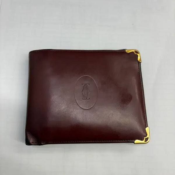 [BUNJANG] Cartier Burgundy Bifold Wallet / 까르띠에 버건디 반지갑