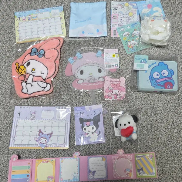 [BUNJANG] Sanrio Characters Stationery & Goods Bundle Set / 산리오 캐릭터 소품 문구류 일괄