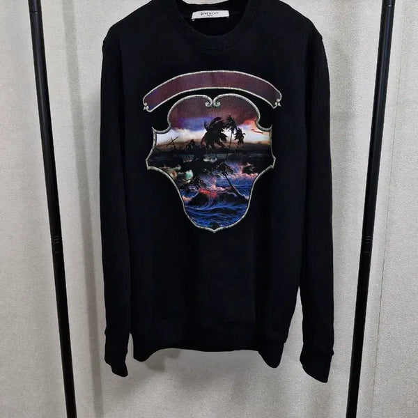 [BUNJANG] Givenchy FW17 Hawaiian Wave Sweatshirt / [S] 지방시 FW17 하와이안 파도 스웻셔츠