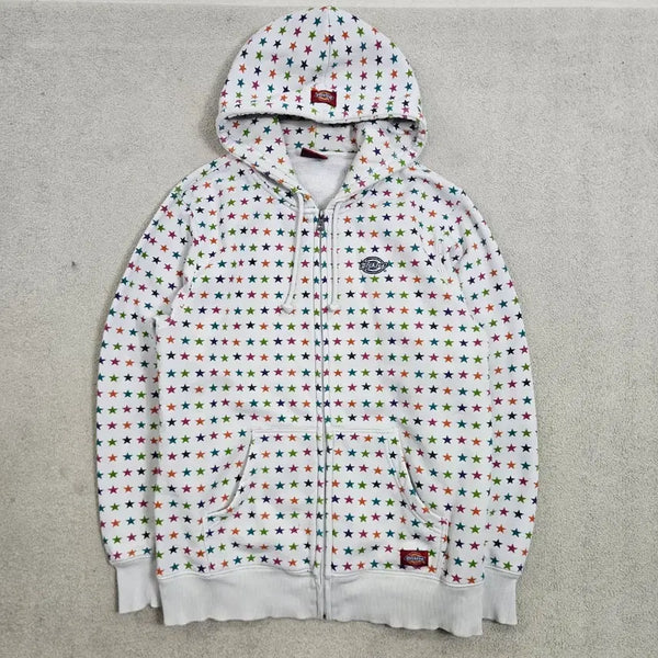 [BUNJANG] Dickies Star Pattern Zip-Up Hoodie (M) / 디키즈 스타 패턴 후드 집업 M