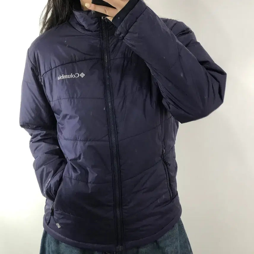 [BUNJANG] Columbia Purple Lightweight Down Jacket (M) / 컬럼비아 퍼플 경량패딩 M
