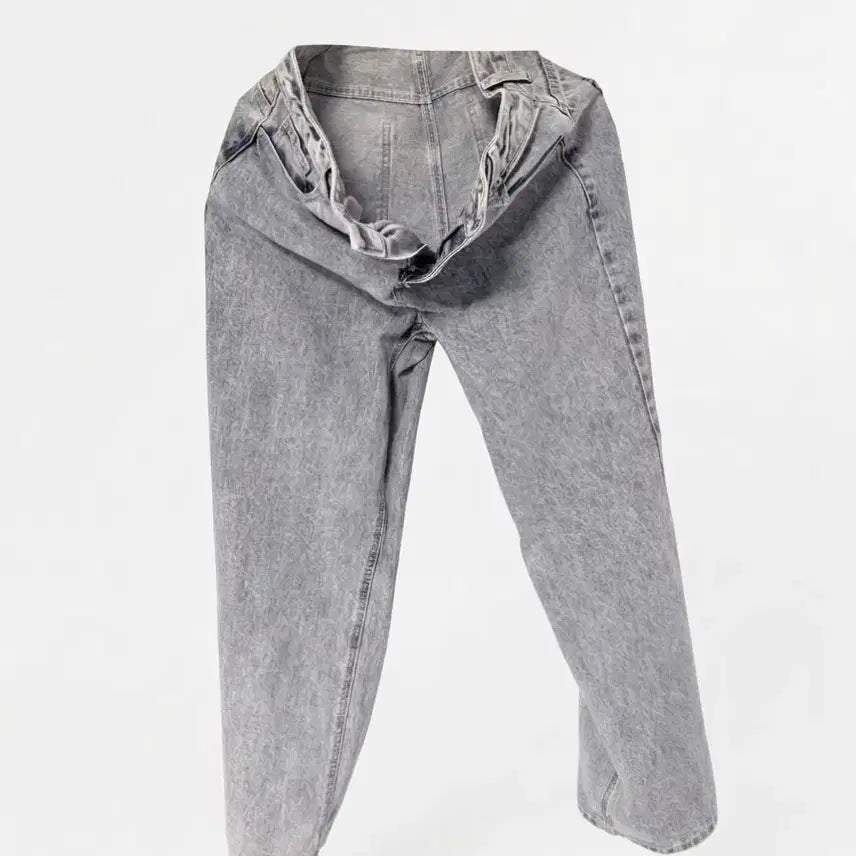 [BUNJANG] Washed Denim Pants - Grey / 워싱 데님 팬츠 그레이