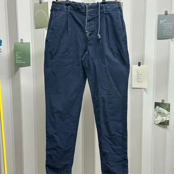 [BUNJANG] Incotex Navy Cotton Pants / >정품 인코텍스 네이비 면 바지