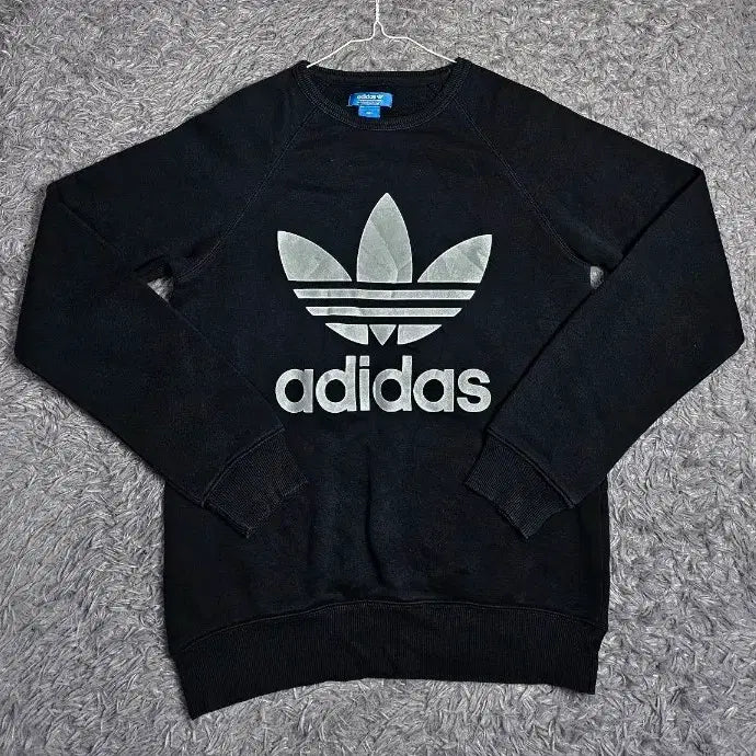 [BUNJANG] Adidas Trefoil Sweatshirt Black Small / (X2)아디다스 트레포일 맨투맨 블랙 S