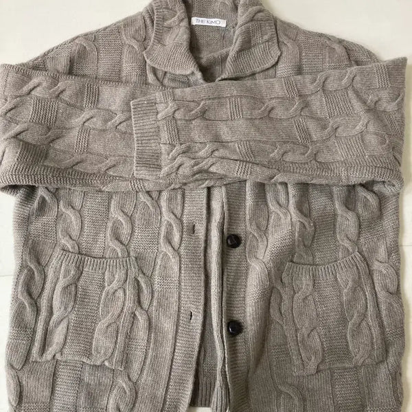 [BUNJANG] The Kimo Nordic Cable Cardigan / the kimo 더키모 노르딕 케이블 가디건