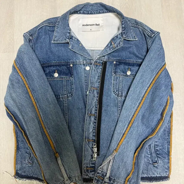 [BUNJANG] Andersson Bell Distressed Denim Jacket XL / 앤더슨벨 청자켓 데님 자켓 XL