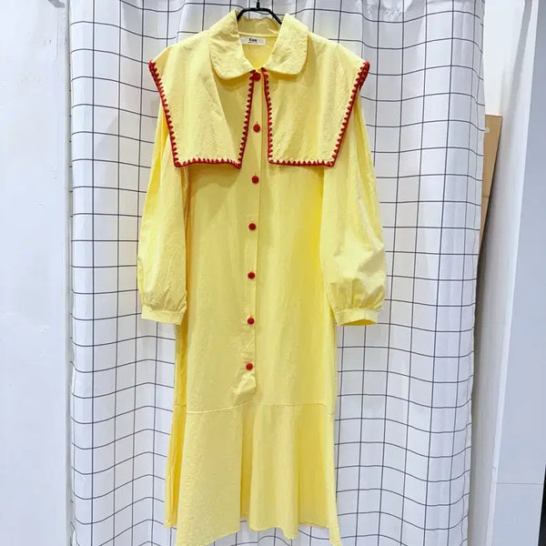 [BUNJANG] Kiem Big Sailor Dress / 키엠 빅세일러 원피스