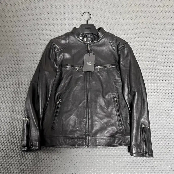 [BUNJANG] FORTIME Leather Biker Jacket L / FORTIME 레더 바이커 자켓 L