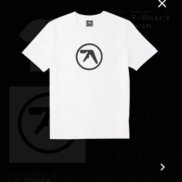 [BUNJANG] Aphex Twin Logo T-Shirt White S / Aphex Twin 로고 반팔티 화이트 S 사이즈