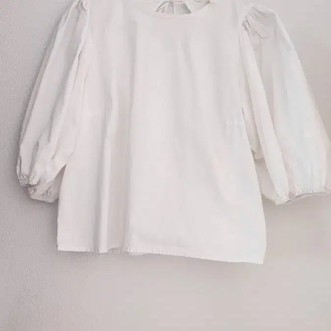 [BUNJANG] H&M White Puff Sleeve Blouse / H&M 퍼프 블라우스