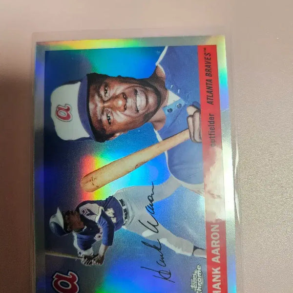 [BUNJANG] Hank Aaron 2025 Topps Chrome Platinum Refractor / 애틀란타)행크 애런 2025 탑스크롬 플래티넘 리플렉터