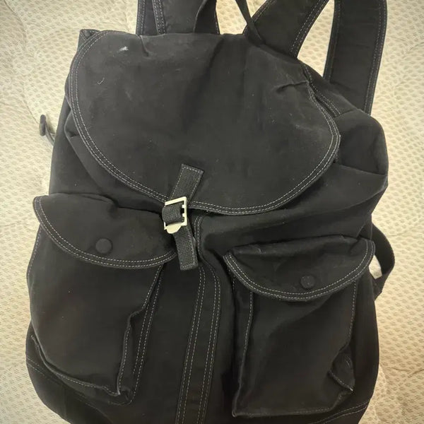 [BUNJANG] Brown Yak Washed Backpack Bag / 브라운야드 워시드 백팩 가방