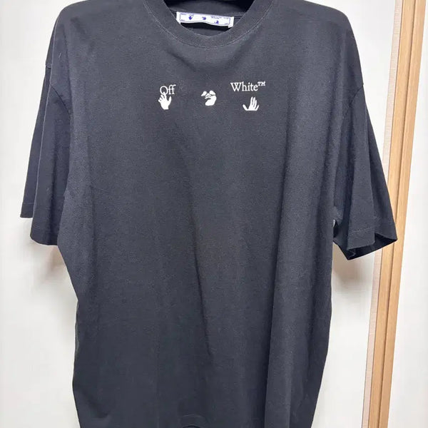 [BUNJANG] Off-White Oversized T-Shirt Black / 오프화이트 오버핏 반팔티 블랙