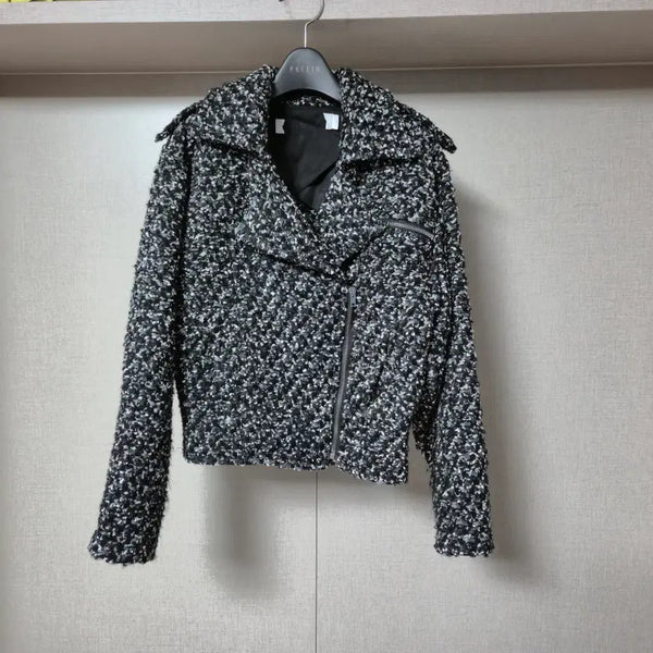 [BUNJANG] Women's Cropped Tweed Jumper / 44(32)여성 크롭형 트위드 점퍼