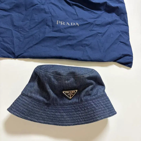 [BUNJANG] Prada Denim Bucket Hat / 프라다 데님 버킷햇