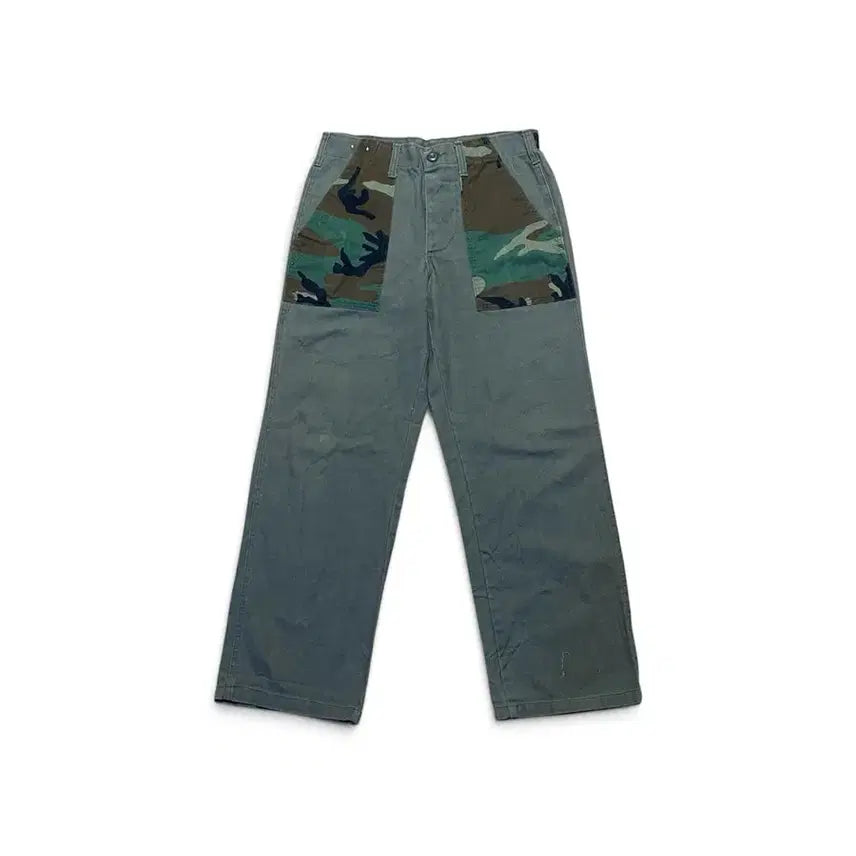 [BUNJANG] 80s-90s Gung Ho Camo Patchwork Fatigue Pants / 80~90s GUNG HO 카모 패치워크 파티그 팬츠 바지
