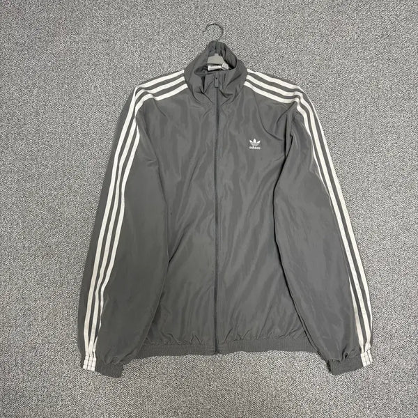[BUNJANG] Adidas Adilenium Oversized Windbreaker Track Top Jacket - Gray, Size S / 아디다스 아딜레늄 오버사이즈 바람막이 그레이 S 트랙탑 자켓