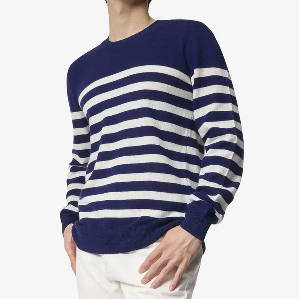 [BUNJANG] A.P.C. Striped Wool Knit Sweater - Dark Navy / APC 아페쎄 스웨터