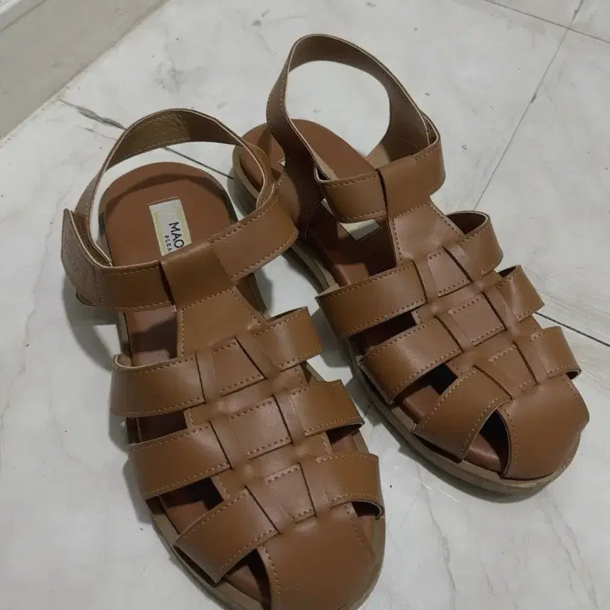 [BUNJANG] MARKMOCK Fisherman Sandals Brown / 마크모크 피셔맨 샌들
