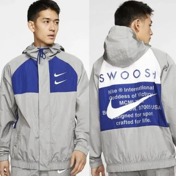 [BUNJANG] Nike Double Swoosh Woven Hooded Jacket / 나이키 더블 스우시 우븐 후드 자켓