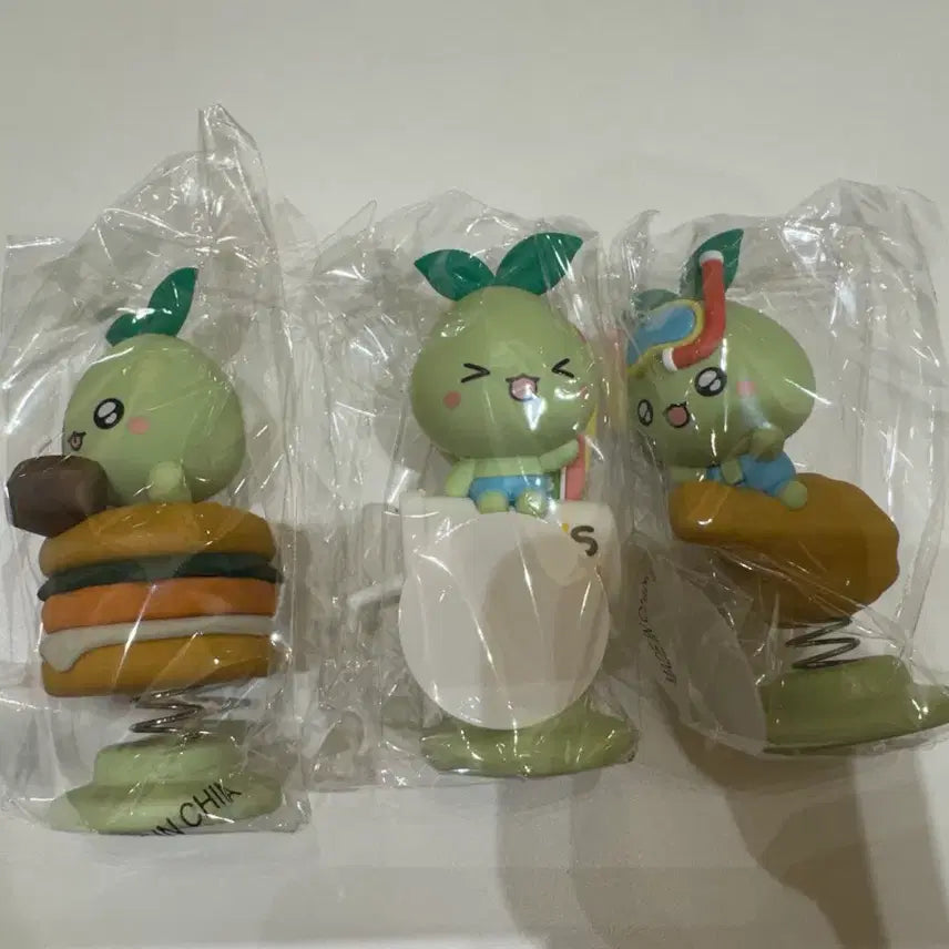 [BUNJANG] Mokoko Spring Figure 3-Type Bundle Set / 모코코 스프링 피규어 3종 일괄판매