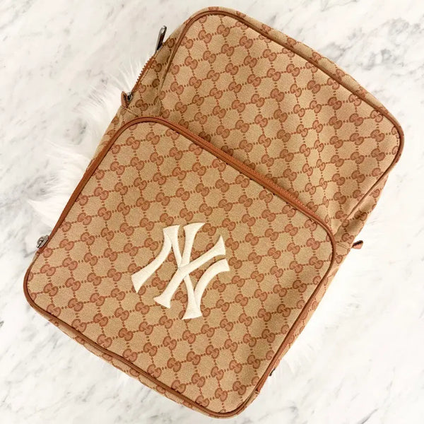 [BUNJANG] Gucci MLB Jacquard Backpack / [정품] 구찌 MLB 자카드 백팩