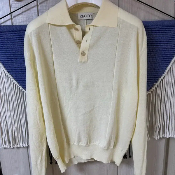 [BUNJANG] RECTO Yellow Knit L / RECTO 니트 옐로우 L