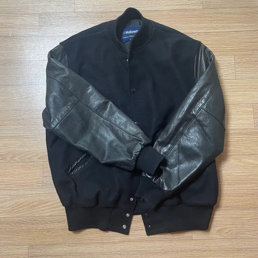[BUNJANG] Mijae Plain Varsity Jacket L / 미제 바시티 자켓 L