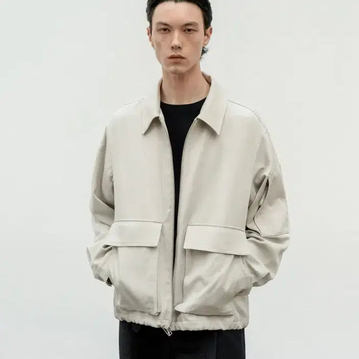 [BUNJANG] Insilence Drape Flight Blouson Jacket L Size / 인사일런스 드레이프 플라이트 블루종 자켓 L사이즈